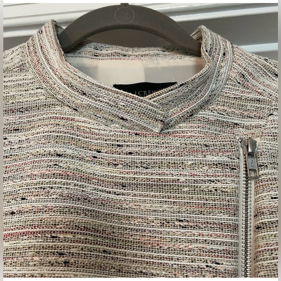 J crew asymmetrical moto pink peppercorn tween jacket blazer - Picture 4 of 7